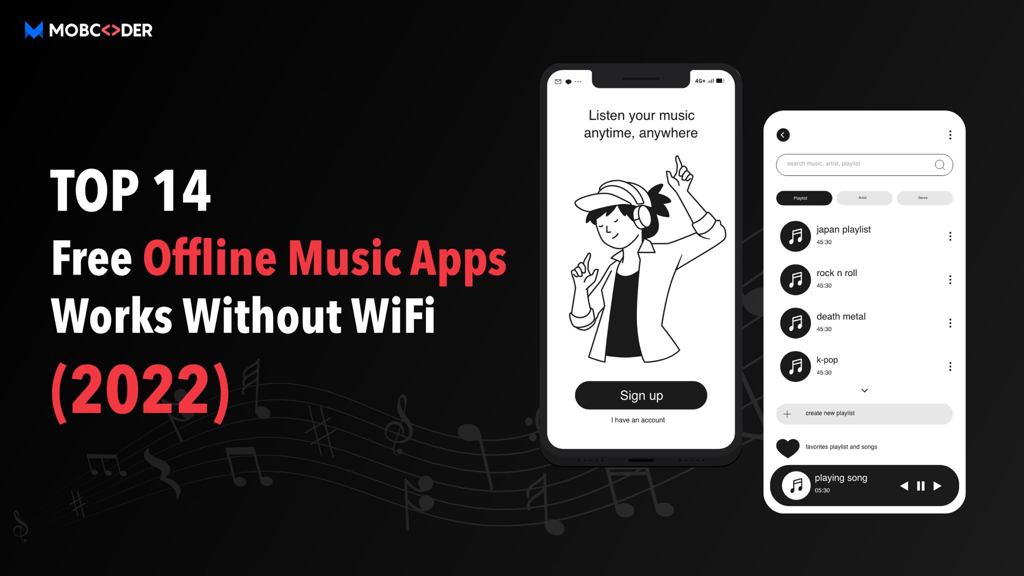 Top 14 Free Offline Music Apps Works Without WiFi (2022)